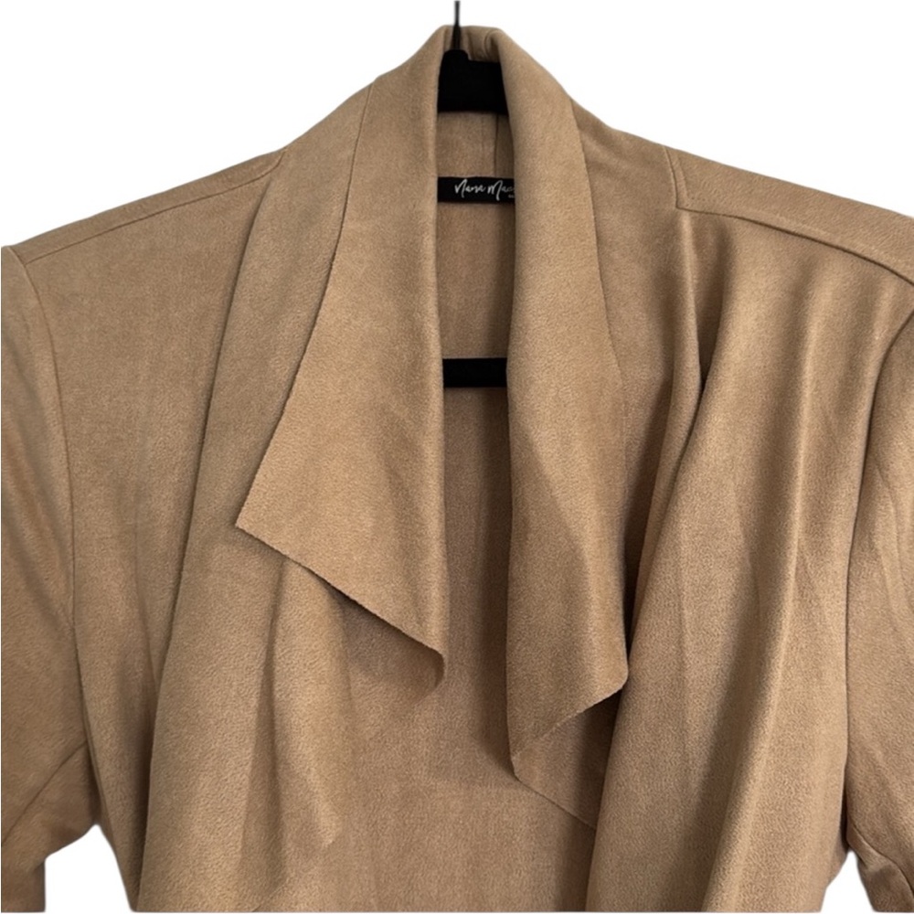 NanaMacs original perfect choice coat (mocha) suede. - Picture 4 of 12